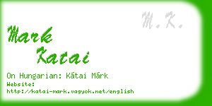 mark katai business card